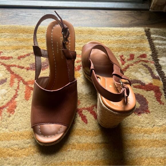 Kate spade brown wedges - Picture 2 of 8